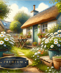 Huisje met margrieten DP Diamond Painting