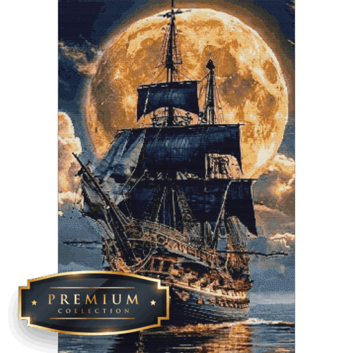 Piratenschip DP Diamond Painting Layout