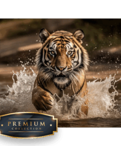 Tijger uit het water DP Diamond Painting