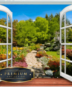 Doorkijkje naar de tuin DP Diamond Painting