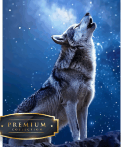 Huilende wolf DP Diamond Painting