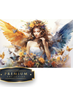 Bloemen engel Premium DP Diamond Painting