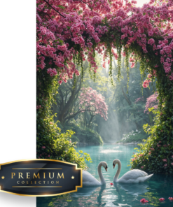 Meer met zwanen DP Diamond Painting