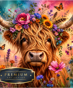 Fleurige Hooglander DP Diamond Painting